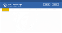 Desktop Screenshot of ourladyoflight.org