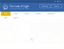 Tablet Screenshot of ourladyoflight.org